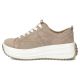 7. Beige Damen-Plateauschuhe aus Leder, Modell Filippo DP6795