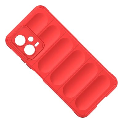 18. Magic Shield Hülle für Xiaomi Redmi Note 12 5G / Poco X5 5G Flexible Panzerabdeckung Rot