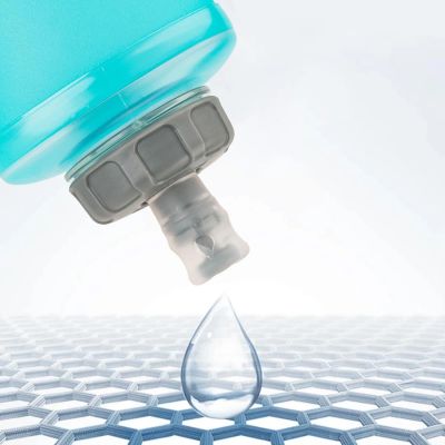 2. Rockbros 35210027001 Softflask Trinkflasche 500 ml - hellblau