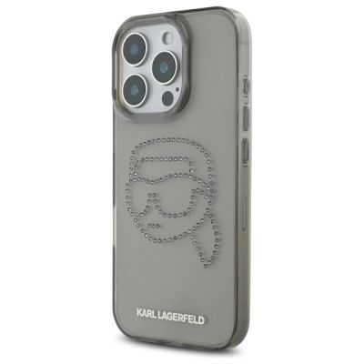 2. Karl Lagerfeld KLHCP16XHKHDCELK iPhone 16 Pro Max 6,9" schwarz/schwarz Hardcase IML Strasssteine ​​Karl Head