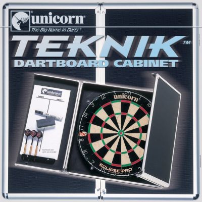 2. Unicorn TEKNIK CABINET Dartboard-Schrank aus Aluminium