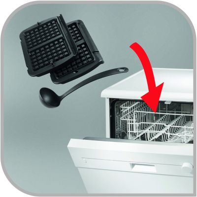 6. Tefal XA7248 Waffelplatte aus Aluminium