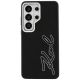 3. Karl Lagerfeld Schutzhülle mit genarbtem Logo aus Metallharz für Samsung Galaxy S26 Ultra – Schwarz
