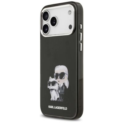 2. Karl Lagerfeld IML Aquarelle Karl & Choupette & Logo MagSafe Case für iPhone 17 Pro Max - Schwarz