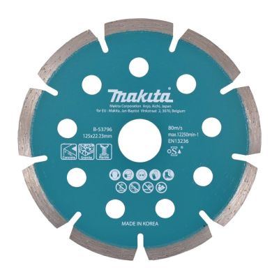 MAKITA DIAMANTBLATT 125x22,23mm SEGMENT (TROCKEN) BETON, GRANIT, MARMOR