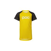 POC Y's Essential MTB Tee Kinder T-Shirt Gelb Grau