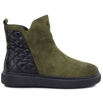 6. Gefütterte grüne Damen-Ankle-Boots Potocki Z25-JE19365