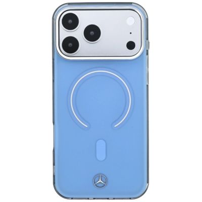 3. Mercedes Doppelschicht-MagSafe-Hülle mit ikonischem Logo für iPhone 18 Pro Max / 17 Pro Max – Blau
