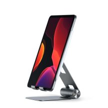 Satechi R1 Aluminium Scharnierhalter Faltbarer Ständer - Faltbarer Aluminiumständer für MacBook/iPad (Space Grau)