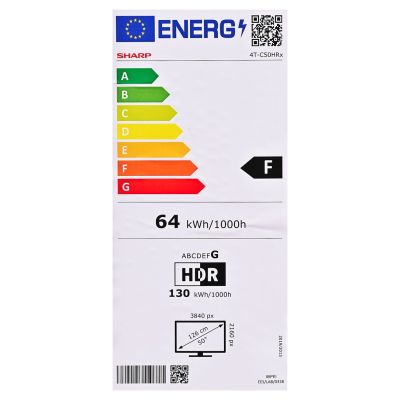 28. SHARP 50HR7265E QLED 50" 4K Ultra HD Google TV Dolby Digital Plus DVB-T2 Schwarz