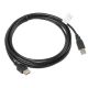 Lanberg CA-USBE-10CC-0030-BK Kabel (USB 2.0 Stecker - USB 2.0 Buchse; 3 m; Schwarz)