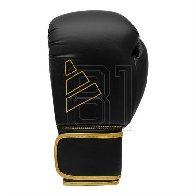 23. adidas HYBRID 80 ADIH80 boxing gloves black gold
