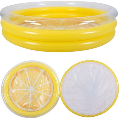 3. Kinderpool 3-Ring Zitrone 148x30CM 51649