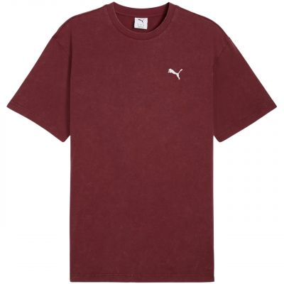 2. Puma Ess Elevated Relaxed Wash Tee Burgunderrot 688048 96