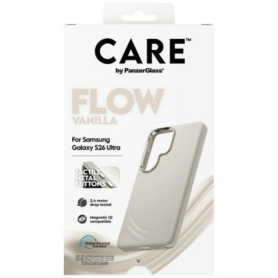 6. CARE by PanzerGlass Flow Vanilla Qi Hülle für Samsung Galaxy S26 Ultra - Beige
