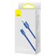5. Baseus Crystal Shine Series Kabel USB-Kabel für schnelles Aufladen und Datenübertragung USB Typ A - USB Typ C 100 W 1,2 m blau (CAJY000403)