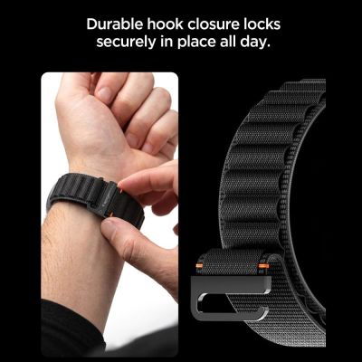 9. Spigen WBF1 Armband für Samsung Galaxy Watch Ultra 47 mm – Schwarz