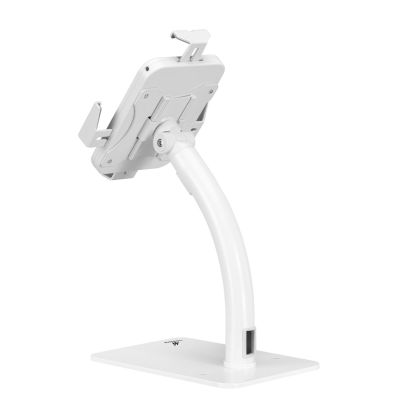 2. MACLEAN TABLET-HALTERUNG ZUR WAND-/TISCHMONTAGE MIT VERRIEGELUNG 7,9"–11" UNIVERSELL WEISS MC-468W