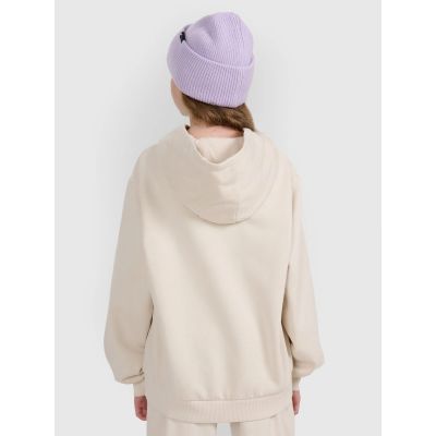 2. Mädchen-Sweatshirt mit Kapuze, offen, 4F 4FJRAW25TSWSF2294-11S