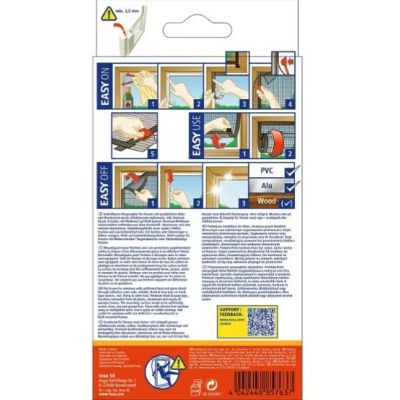 3. TESA Insektenschutz-Moskitonetz für Fenster, Anthrazit