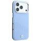 4. BMW Logo mit schrägen Prägebuchstaben, MagSafe-Hülle für iPhone 18 Pro Max / 17 Pro Max – Blau