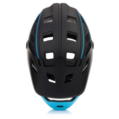 7. Meteor Hydra M Integral-Fahrradhelm 55-58 cm Schwarz/Blau