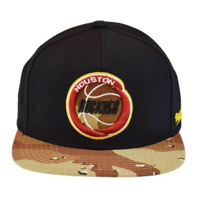 2. Mitchell & Ness NBA HWC Houston Rockets Choco Camo Cap - HHSS1101-HROYYPPPBLCK