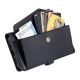 5. Samsung Galaxy A56 5G Leder-Wallet-Case mit Standfunktion und Tragegurten – Schwarz