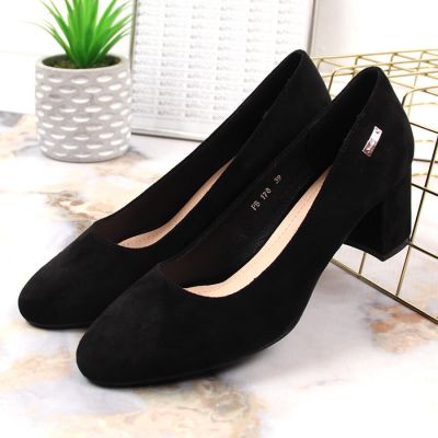 11. Sergio Leone W SK314D Wildleder Pumps mit Absatz Schwarz