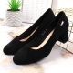 11. Sergio Leone W SK314D Wildleder Pumps mit Absatz Schwarz