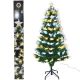 11. Dekorativer Weihnachtsbaum aus Glasfaser, warmweiß/kaltweiß, 120 cm