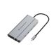 3. Conceptronic DONN34G Dockingstation, kabelgebunden, USB 3.2 Gen 2 (3.1 Gen 2), Typ-C, Grau