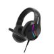 2. Marvo H8618 Kabelgebundenes Gaming-Headset mit Kopfbügel, USB Typ-A, Schwarz