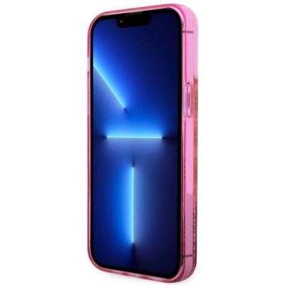 5. Guess GUHCP14LLC4PSGP iPhone 14 Pro 6.1" pink/pink Hardcase Liquid Glitter 4G Transculent
