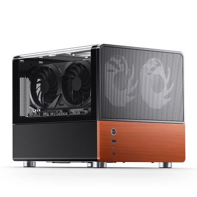 16. Jonsbo V12 PC-Gehäuse, Mini-Tower, Micro-ATX – schwarz