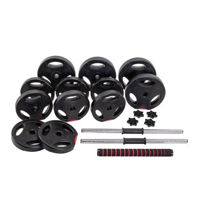 6. Body-Sculpture-Set 2 in 1 Langhantel und Kurzhantel 40 kg BW 7540