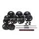 6. Body-Sculpture-Set 2 in 1 Langhantel und Kurzhantel 40 kg BW 7540