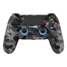 Dragonshock Mizar+ Bluetooth-Gamepad (Analog/Digital) in Schwarz, Grau und Camouflage, kompatibel mit PC, PlayStation 4 und Android