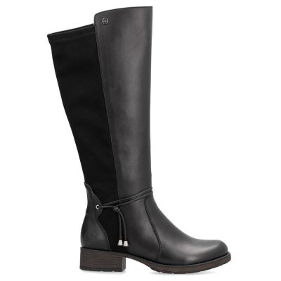 23. Damen-Lederstiefel im Offiziersstil, gefüttert, schwarz Rieker Z9564-00