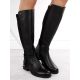 12. Damen-Lederstiefel im Offiziersstil, gefüttert, schwarz Rieker Z9564-00