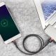 14. Baseus Cafule Cable durabel Kabel mit Nylon geflochtenes Ladekabel USB / micro USB 2A 3M schwarz-grau (CAMKLF-HG1)