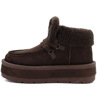 7. Wasserdichte Damen-Schneestiefel mit Plateau, braun, Big Star UU274214