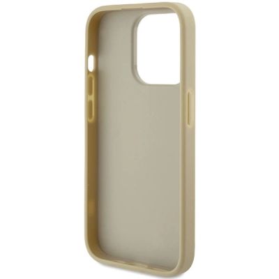 7. Guess Glitter Script Big 4G iPhone 15 Pro Hülle - Gold