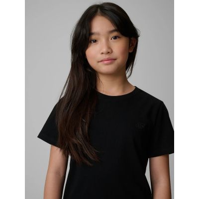 4. Mädchen-T-Shirt mit regulärer Passform, uni 4F 4FJRMM00TTSHF3553-20S