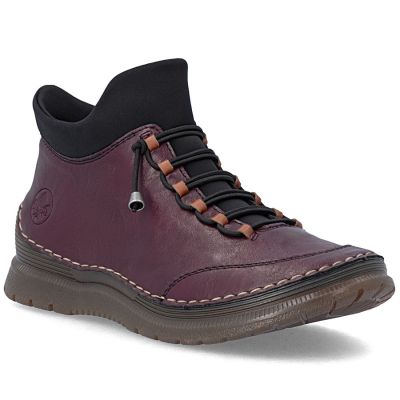 Gefütterte Damen-Ankle-Boots, bordeauxrot, Rieker 53650-30