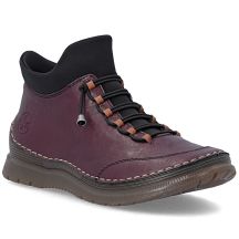 Gefütterte Damen-Ankle-Boots, bordeauxrot, Rieker 53650-30