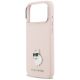 6. Karl Lagerfeld Silicone Choupette Metal Pin Hülle für iPhone 18 Pro Max / 17 Pro Max – Rosa