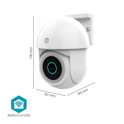 9. Nedis Smartlife WLAN-Außenkamera, IP65-Schutzart, Bewegungsmelder, Nachtsicht, Weiß