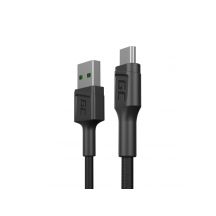 GREEN CELL KABGC23 GC POWERSTREAM KABEL USB-A - MICRO-USB 30CM, SCHNELLLADEN ULTRA CHARGE, QC 3.0