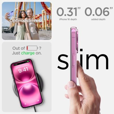 13. Spigen Liquid Crystal Mag Hülle mit MagSafe für iPhone 16 – transparent